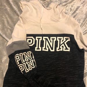 High neck PINK hoodie